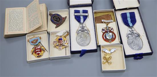 Assorted Masonic medals